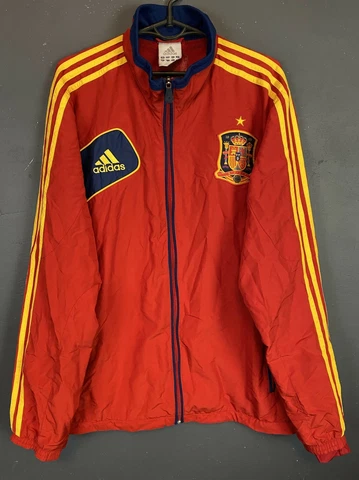 MEN'S ADIDAS SPAIN NATIONAL 2011/2012 ESPANA JACKET SOCCER FOOTBALL SIZE L LARGE Cover