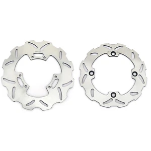 F&R Brake Discs Rotors For Honda CR125R 1995 1996 1997 CR250R 95 96 CR500R 95-01 - Picture 1 of 8