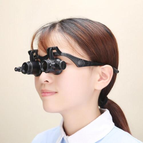 Head Wearing Magnifier Glasses with LED Observation Magnifying Headband Eyewear