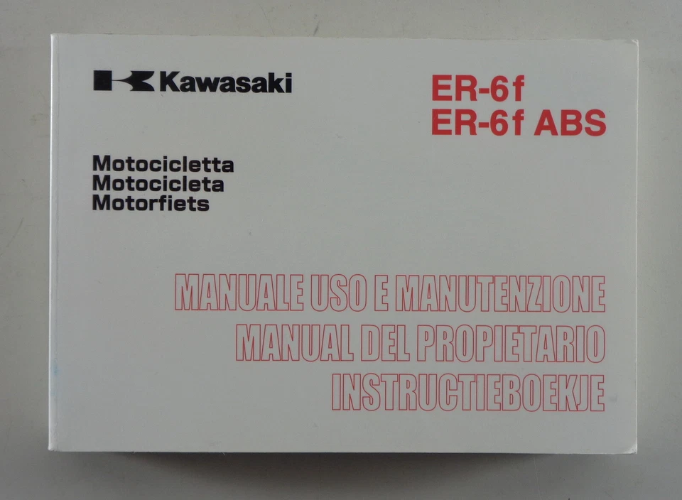 Manual Kawasaki ER - 6f / ER - 6f ABS von 05/2007 IT / ES / NL - Bild 1 von 1