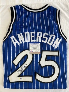 VTG Nick Anderson Orlando Magic Rare Signed Autographed Jersey PSA/DNA COA - Picture 1 of 8