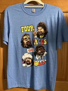 Mick Foley Four Faces of Foley Cactus Jack Dude Love Mankind Santa Claus T-Shirt - Bild 1 von 7