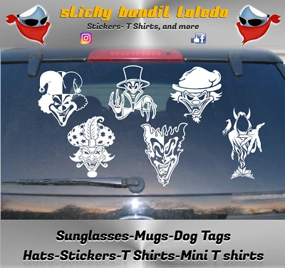 ORACAL ICP Insane Clown Posse Jokers Card 6 inch window vinyl decal sticker BOGO