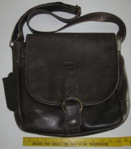 Fila Vintage 90er weiches Leder Handtasche Umhängetasche Aktentasche Tasche Vertriebsmitarbeiter - Bild 1 von 10