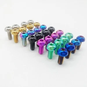 4pcs New Titanium Ti Allen Key M5x12mm Bolts Water Bottle Cage screws  - Picture 1 of 10