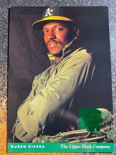 Ruben Sierra A's 1994 Upper Deck All Star Collection JUMBO 3.5 x 5 Green Foil