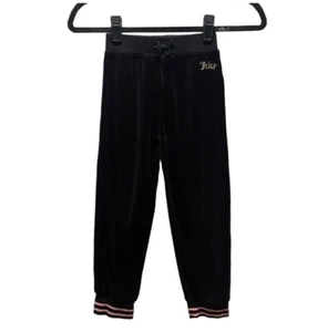 Juicy Couture Retro Y2K Girl’s Velour Ringer Joggers Sweats Pants Size 6 - Picture 1 of 9