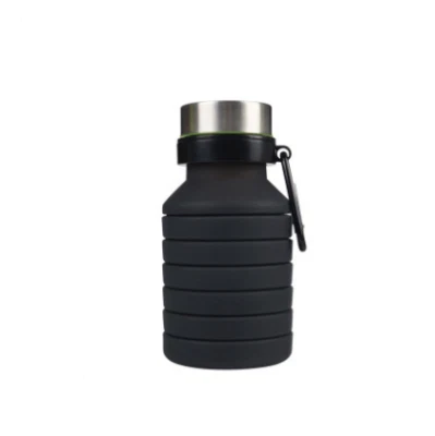  Portable Sports Bottle Silicone Mountaineering Travel Folding Cup 550 mml - Image 1 of 4