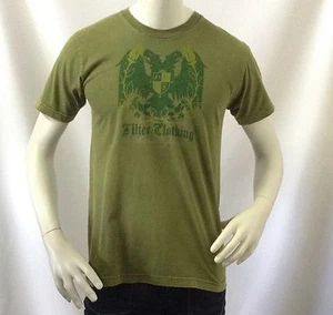 Filter Men's Modern Slim Fit Eagle Crest T-Shirt, Green, Medium - Picture 1 of 5