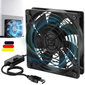 3 Speed USB PC Ventilator lüfter 14CM Leise PC Gehäuselüfter Einstellbare Fan 5V - Bild 1 von 12