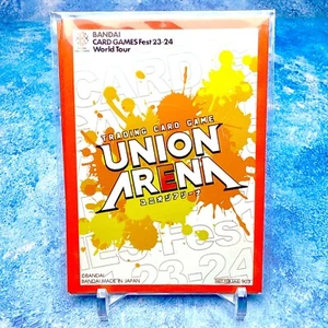 Union Arena TCG Promo AP Sleeves (3 pcs) - Bandai Japan Back Package Details - Imagen 1 de 2