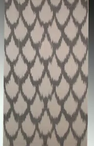 11 Yard HAND MADE UZBEK Natural 100% COTTON IKAT FABRIC # 8566 - Picture 1 of 3