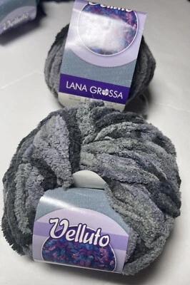LANA GROSSA VELLUTO YARN. 2Pk. COL 6810008. I Combine Shipping.read DETAILS. - Image 1 of 3
