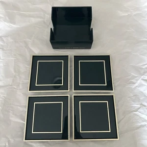 Benson & Hedges Deluxe 100 Cigarette Advertising Promo 4 Coasters With Holder - Picture 1 of 13