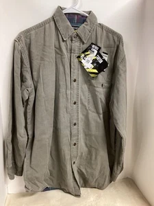 Big Rock Canyon authentic ruggedwear shirt sz M LS button up Flannel Lining NWT - Picture 1 of 8