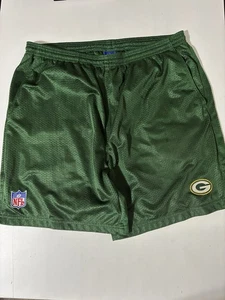 Vintage Reebok NFL Equipment Green Bay Packers Mesh Shorts Size XL authentic - Picture 1 of 7