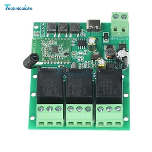 Module relais Bluetooth WIFI autobloquant AC90-260V/DC5V-32V 3CH 433Mhz télécommande RF - Photo 1/18