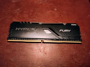 HP OEM 8GB DDR4 L75928 - 001 Single Memory Module, Hyper X Fury Kingston, RGB - Picture 1 of 3