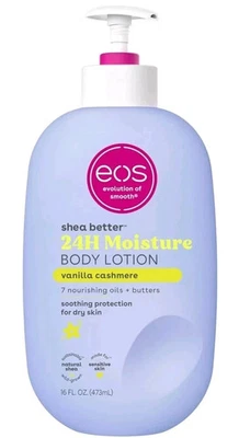 EOS Shea Better Body Lotion Vanilla Cashmere 24H Moisture Skin Care GENUINE | UK - Image 1 of 4