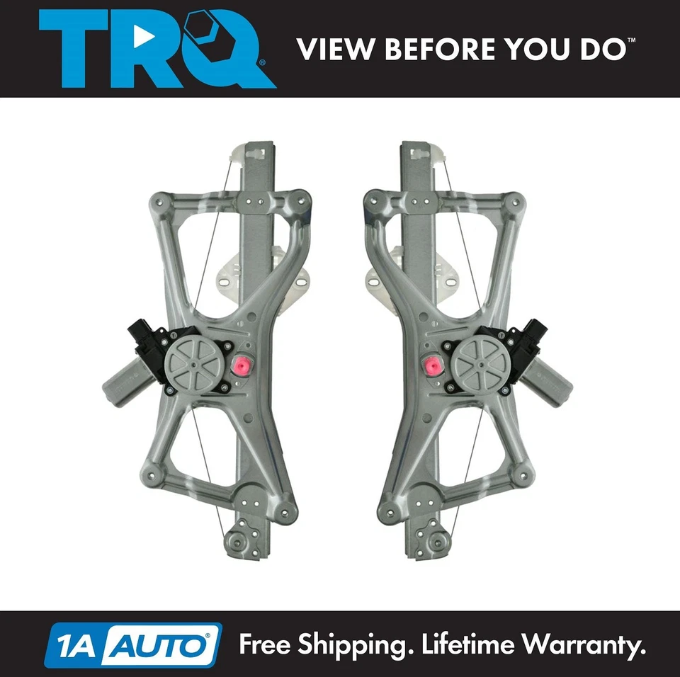 Par de reguladores de ventana eléctrica delantera TRQ y motor para Acura CSX Honda Civic Hybrid Foto 1 de 4