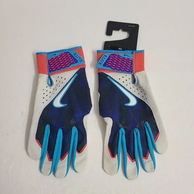 Guantes de bateo Nike Alpha Huarache Elite FJ7760-403 talla XL gris azul Foto 1 de 2