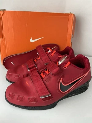 Size 9.5 - Nike Men’s Romaleos 2 Red / Orange / Black 476927-606 - Image 1 of 4
