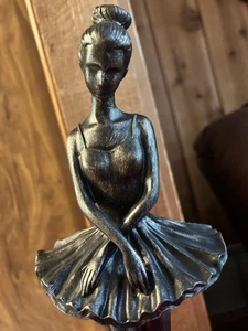 Bailarina de bronce Art Deco estatua de ballet escultura arte abstracto venta de mediados de siglo - Imagen 1 de 7