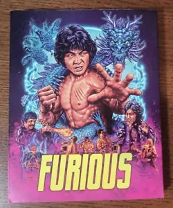 FURIOUS Blu Ray - Kung Fu Martial Arts Slipcover Poster Simon Rhee Bruce Lee - Picture 1 of 3