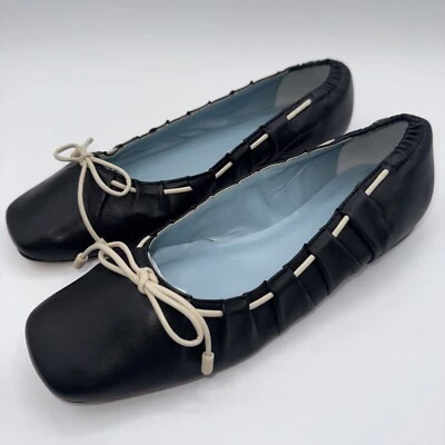Frances Valentine Flats Women’s Size 7 Navy Blue Leather Exclusive Sample Shoes - Image 1 of 4