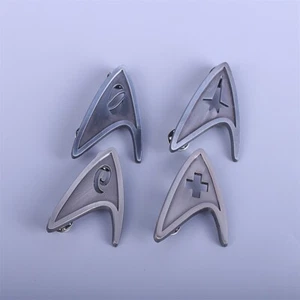 4PCS ST Badge The Next Generation Starfleet Badge Accessories Props Pin Brooches - Picture 1 of 7