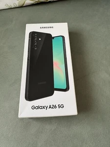 New Samsung Galaxy A26 5G Smartphone 8GB RAM 256GB Unlocked SIM-Free - Black - Picture 1 of 2