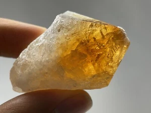 Common Citrine Natural Point 1.4oz! Reiki Crystal Abundance Prosperity S25 - Picture 1 of 12