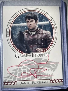 Game of Thrones Complete Series AUTOGRAPH Daniel Portman as Podrick Payne Red - Picture 1 of 2