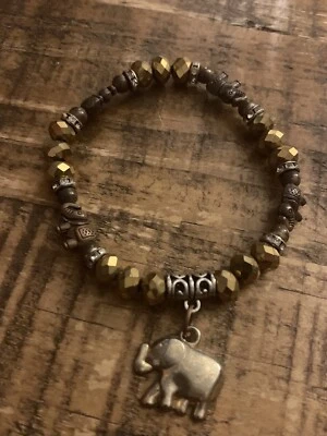 Elephant Charm Bracelet-Stretch - Image 1 of 3