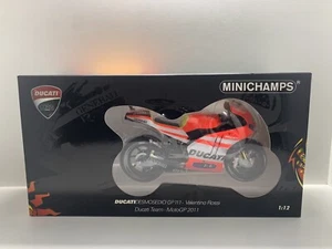 MINICHAMPS 1/12 VALENTINO ROSSI 2011 DUCATI DESMOSEDICI GP11.2 MOTOGP DIECAST - Imagen 1 de 3