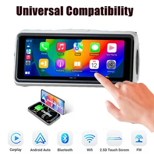 Car Wireless Apple CarPlay Android Auto Touch Screen FM Radio 6.86 Inch White - Picture 1 of 13