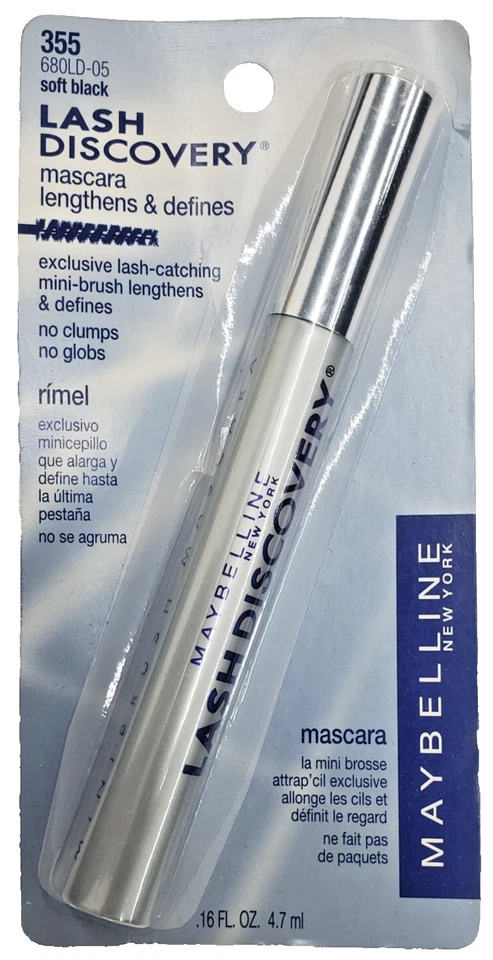 НОВАЯ ТУШЬ ДЛЯ РЕСНИЦ MAYBELLINE LASH DISCOVERY — 355, МЯГКАЯ, ЧЕРНАЯ - Изображение 1 из 1