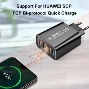 Type C USB Quick Charger 3.0 PD Cell Phone Charger Adapter For Phone FAST V1U3 - Picture 1 of 13