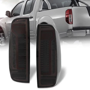 For 2005-2014 Nissan Navara D40 Frontier Smoke LED Tail Lights Brake Lamps Pair - Picture 1 of 23