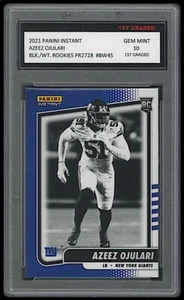 AZEEZ OJULARI 21 PANINI INSTANT BLACK & WHITE 1ST GRADED 10 ROOKIE CARD #BW45 RC - Picture 1 of 1