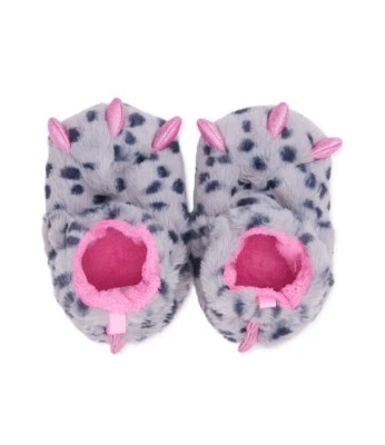 Wonder Nation Baby Girl Monster Claw Bootie Slippers Size ~ 4 ~ Gray - Image 1 of 4