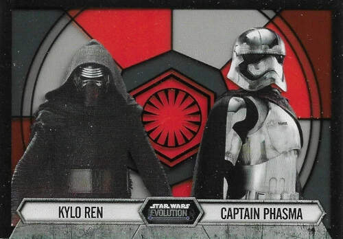 Star Wars Evolution 2016 - Stained Glass #6 - Kylo Ren and Captain Phasma - Image 1 of 1