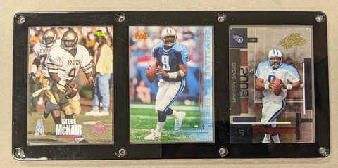 STEVE MCNAIR 3 CARD PLAQUE  ALCORN STATE TENNESSEE TITANS Cover