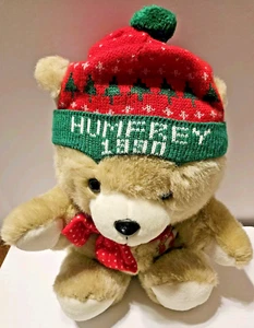 Humfrey 1990 Before Dan Dee Stuffed Christmas Bear JCP DanDee Plush Teddy - Picture 1 of 8