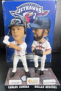 2016 LANCASTER JETHAWKS "DUAL" CARLOS CORREA DALLAS KEUCHEL SGA BOBBLEHEAD ASTRO - Picture 1 of 7