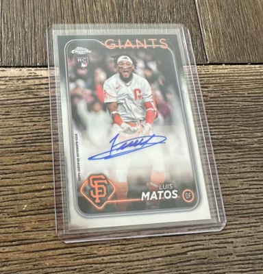 2024 Topps Chrome Update Series - Autographs #AC-LM Luis Matos (AU, RC) - Image 1 of 2