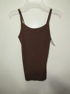 New No Boundaries Ribbed Cami Size S 3 5 Juniors Brown Pull Over Straps Casual - Picture 1 of 3