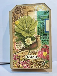 Junk Journal Folio Handmade Tag Booklet Tons Of Ephemera Botanical - Picture 1 of 10