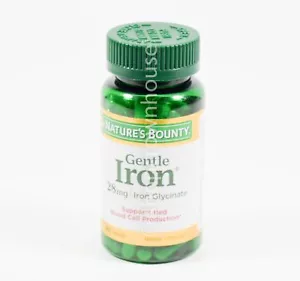 Natures Bounty 28mg GENTLE IRON Glycinate 90 capsules 07/2026 - Picture 1 of 2