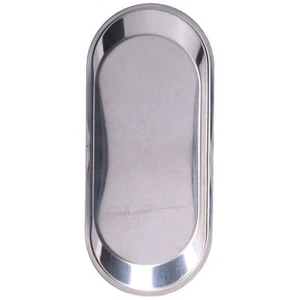 (L)Small Plate Oval Thickened Stainless Steel MultiPurpose Storage Tray For US - Picture 1 of 24